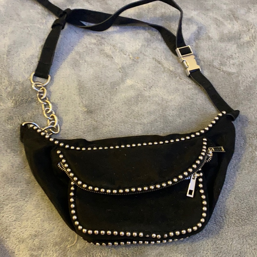 suede fanny pack